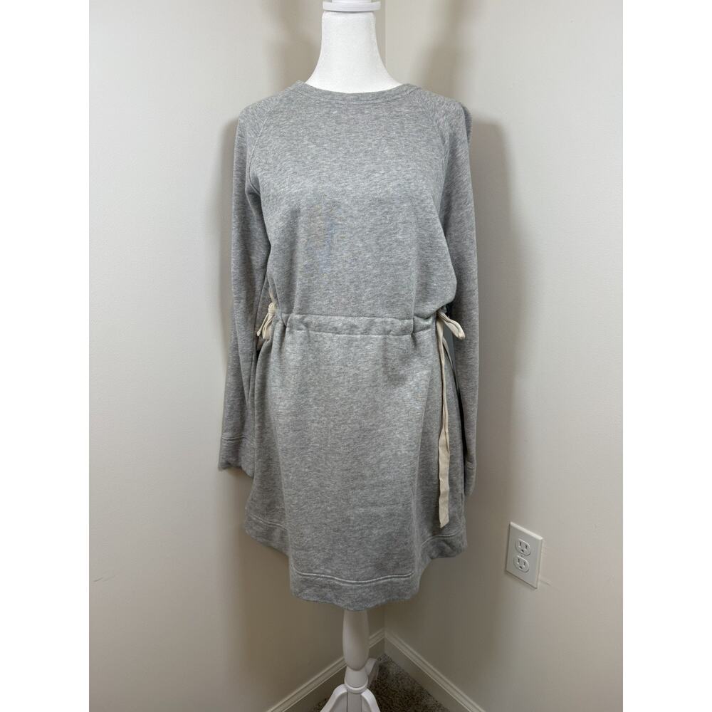 Athleta Women’s Studio Cinch Sweater Dress in Grey Size Medium Athleisure Casual